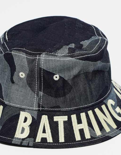 Aape by A Bathing Ape® - Bøllehat i denim camo med logo broderi, 2 af 4