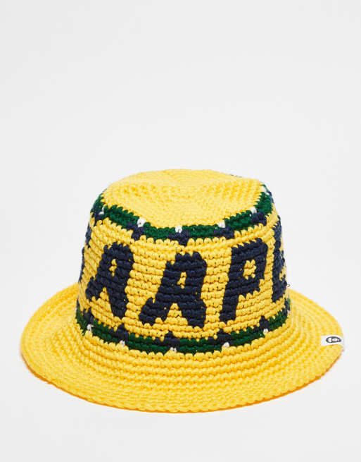 AAPE By A Bathing Ape - Bob en maille - Jaune
