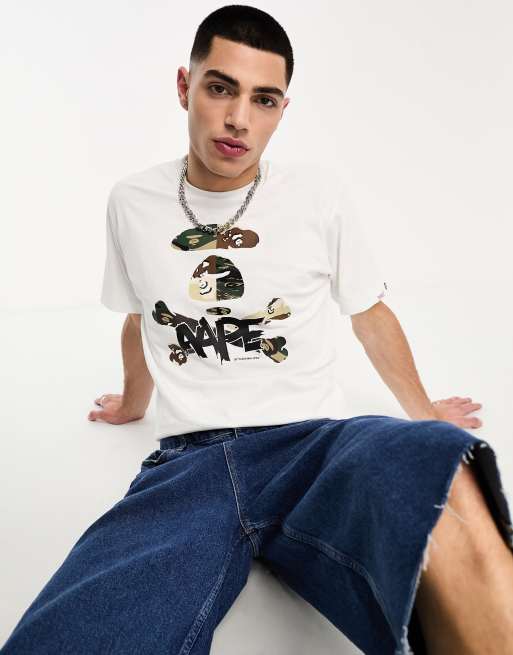 Aape By A Bathing Ape® – Bone – Vit t-shirt