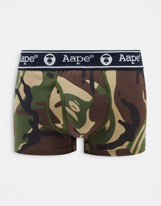 Aape By A Bathing Ape - Boxer à motif camouflage et taille à logo