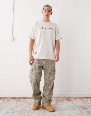 Aape By A Bathing Ape Boxy Fit T-shirt In Neutral