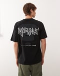 [AAPE BY A BATHING APE®] Aape by A Bathing Ape boxy fit t-shirt in black with chest and back logo print Chest 36 BLACK