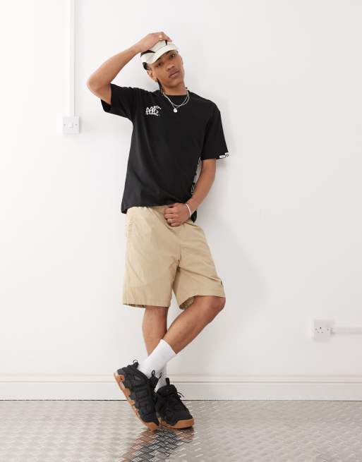Aape by A Bathing Ape boxy fit t-shirt in black with placement skate logo print