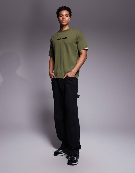 Aape by A Bathing Ape – Boxy Fit T-shirt in Grün mit Graffiti-Rückenprint, 2 von 5
