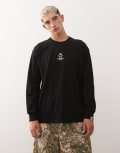 [AAPE BY A BATHING APE®] Aape by A Bathing Ape boxy long sleeve t-shirt in black Chest 36 BLACK