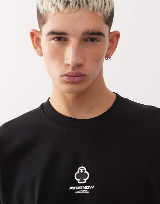 Aape by A Bathing Ape boxy long sleeve T-shirt in black | ASOS