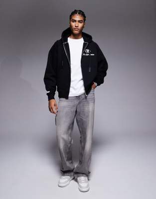 Aape By A Bathing Ape Boxy Pullover Hoodie In Black