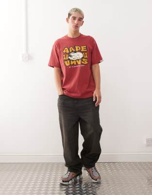 Aape By A Bathing Ape Boxy T-shirt In Red