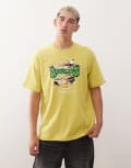 [AAPE BY A BATHING APE®] Aape by A Bathing Ape boxy t-shirt in yellow with chest and back logo print Chest 32 YELLOW