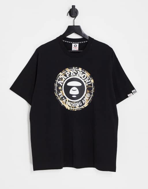 A bathing ape t shirt outlet black