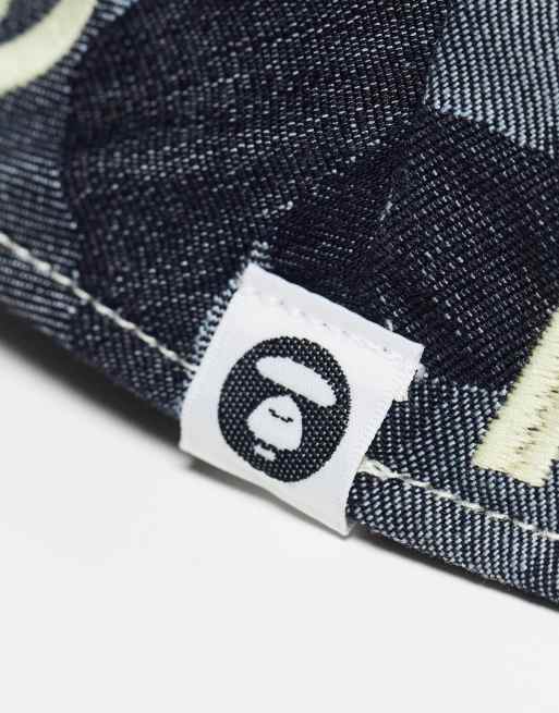 Aape By A Bathing Ape bucket hat in denim camo with logo embroidery, 4 of 4