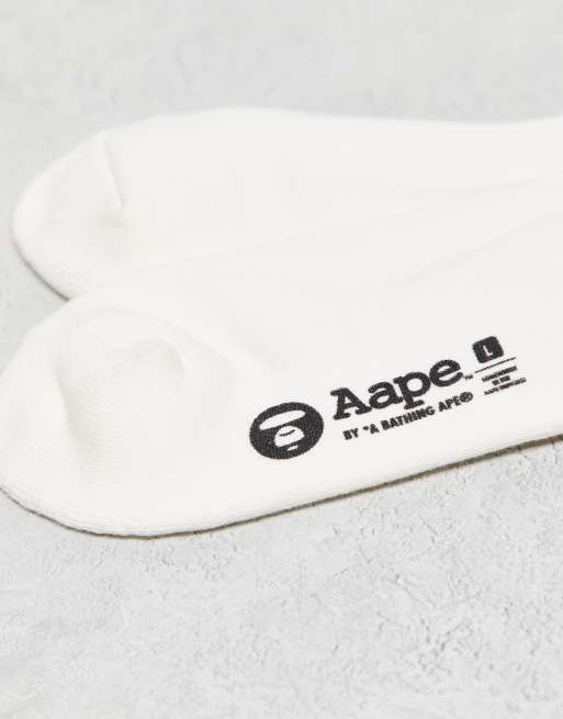 Aape by A Bathing Ape - Calzini bianchi con stemma, 3 di 3