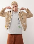[AAPE BY A BATHING APE®] Aape by A Bathing Ape camo denim jacket in beige-Neutral Chest 38 BEIGE