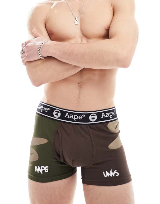 Aape By A Bathing Ape camo print boxer brief in multi | ASOS