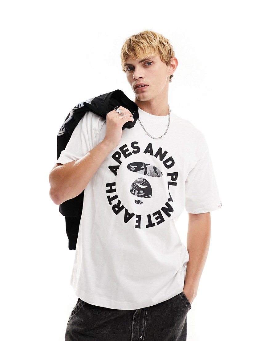 Aape By A Bathing Ape camo reflective t-shirt in white