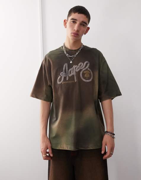 Aape by A Bathing Ape camo t-shirt in green - view 1