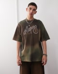 [AAPE BY A BATHING APE®] Aape by A Bathing Ape camo t-shirt in green Chest 32 GREEN