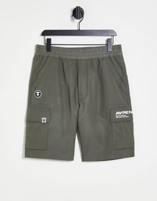 Aape By A Bathing Ape cargo shorts in grey