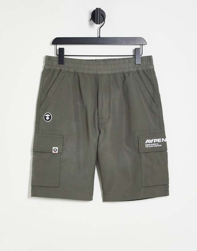 AAPE BY A BATHING APE® - Aape By A Bathing Ape cargo shorts in grey