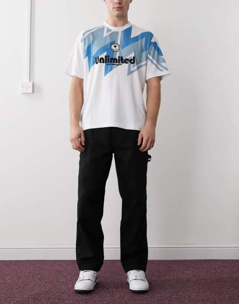 AAPE BY A BATHING APE – Carpenter-Hose in Schwarz mit geradem Bein und elastischem Bund - view 1