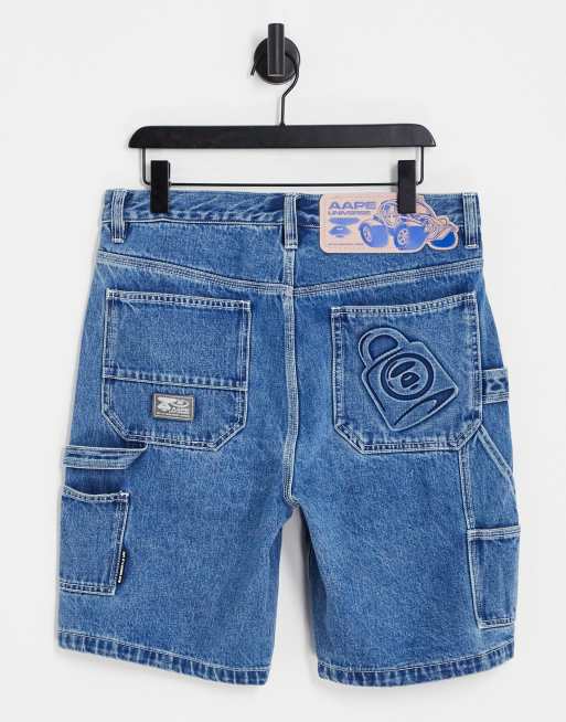 aape jeans shorts