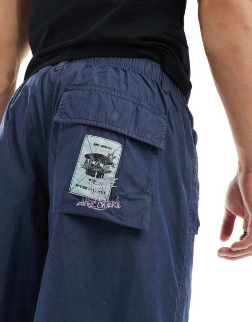 AAPE By A Bathing Ape Carpenter pants in off blue | ASOS