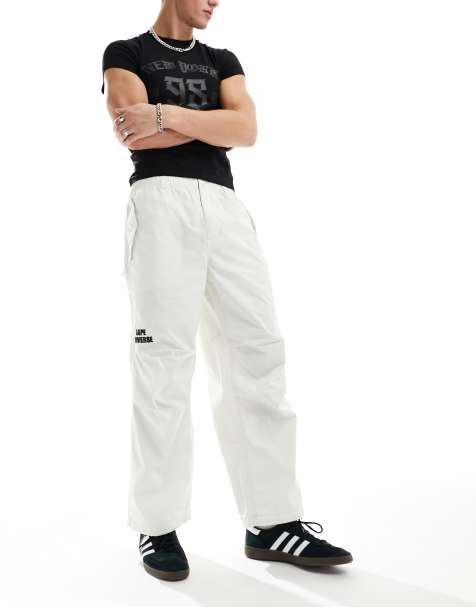 AAPE By A Bathing Ape Carpenter pants in off white - view 1