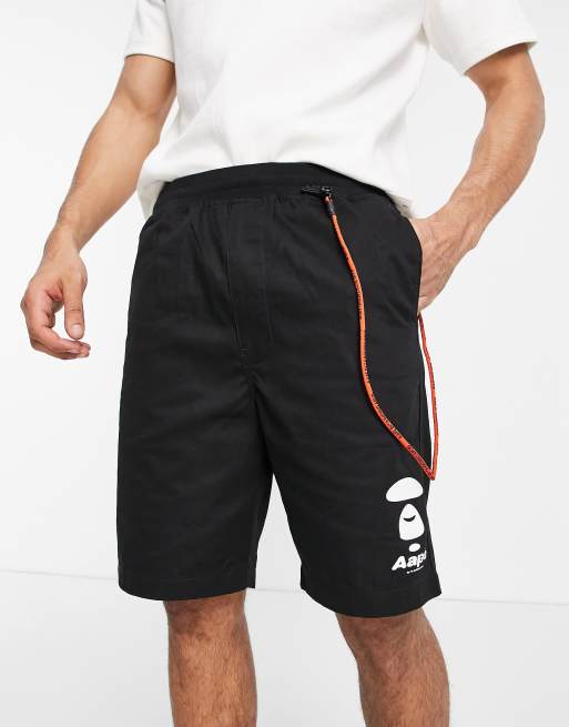 pe By A Bathing Ape Chino Shorts With Key Strap In Black Asos