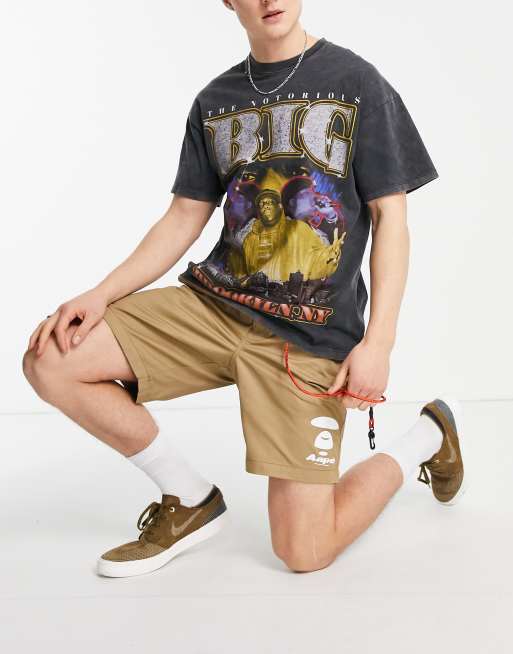 pe By A Bathing Ape Chino Shorts With Key Strap In Tan Asos