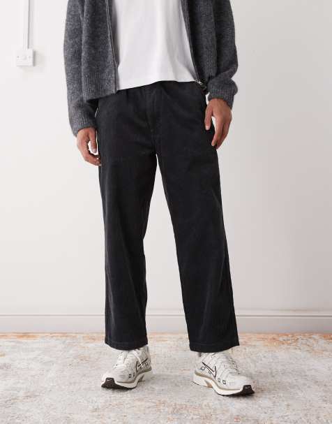 Aape by A Bathing Ape loose fit cord trousers in dark grey