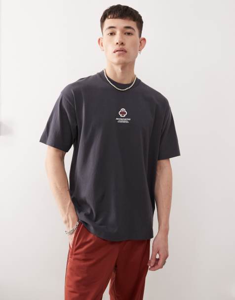 Aape by A Bathing Ape clover badge t-shirt in black - view 1