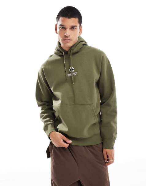 Aape By A Bathing Ape clover hoodie in khaki - view 1