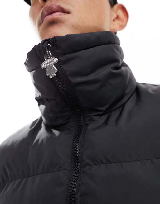 Aape By A Bathing Ape college puffer gillet in black