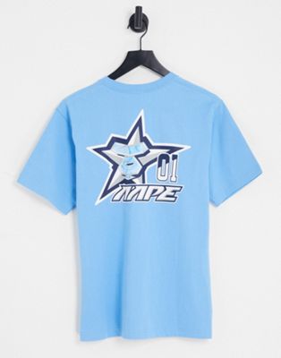 AAPE By A Bathing Ape college team t-shirt in blue