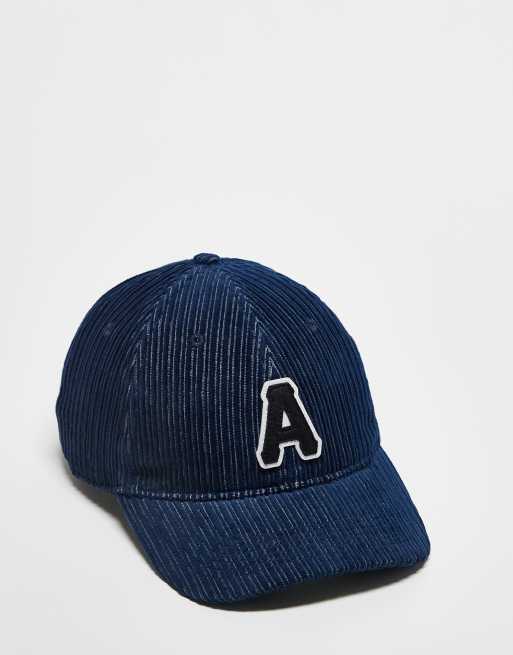 Aape by A Bathing Ape cord cap in navy