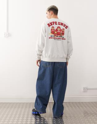 Aape By A Bathing Ape Crew Neck Sweatshirt In Gray