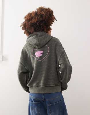 Aape By A Bathing Ape Dark Camo Logo Hoodie In Dark Gray
