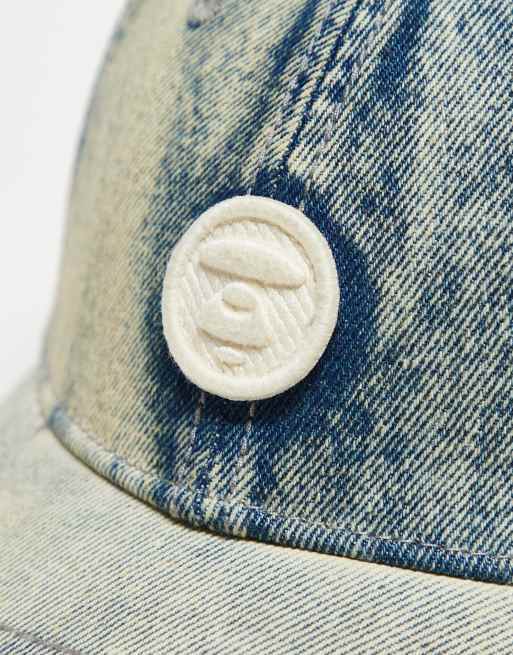 AAPE BY A BATHING APE denim cap in light blue | ASOS
