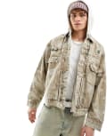 [AAPE BY A BATHING APE®] AAPE By A Bathing Ape denim jacket in beige-Neutral Chest 32 beige