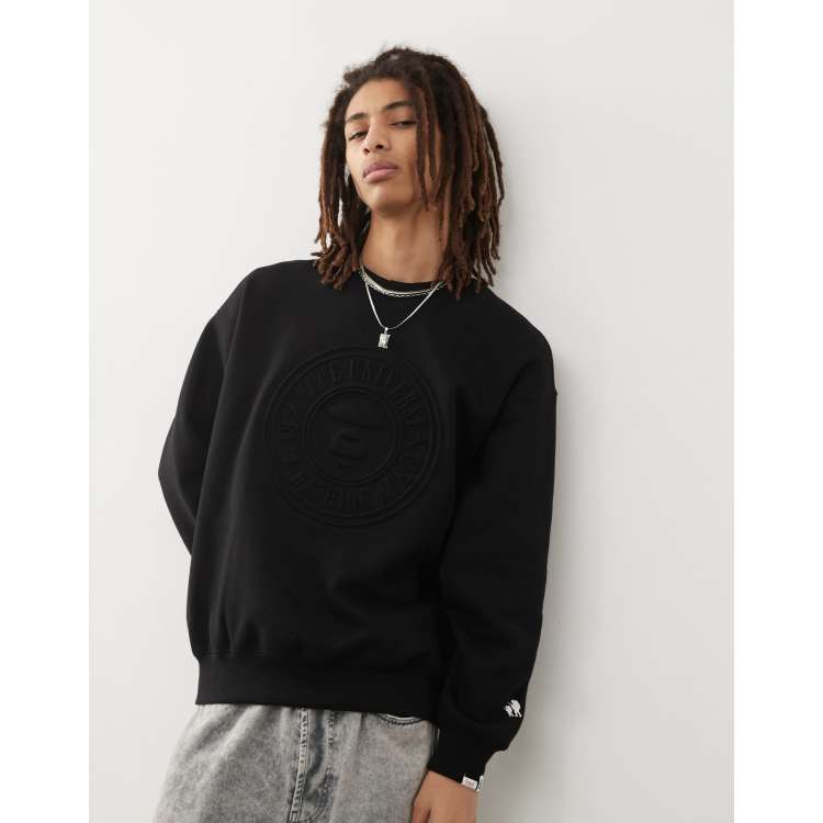 トップス A BATHING APE EMBOSS LOGO SWEAT 207571352-1-black?$n_750w$&wid
