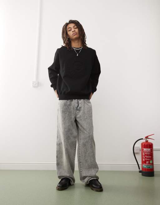Aape By A Bathing Ape embossed logo sweatshirt in black