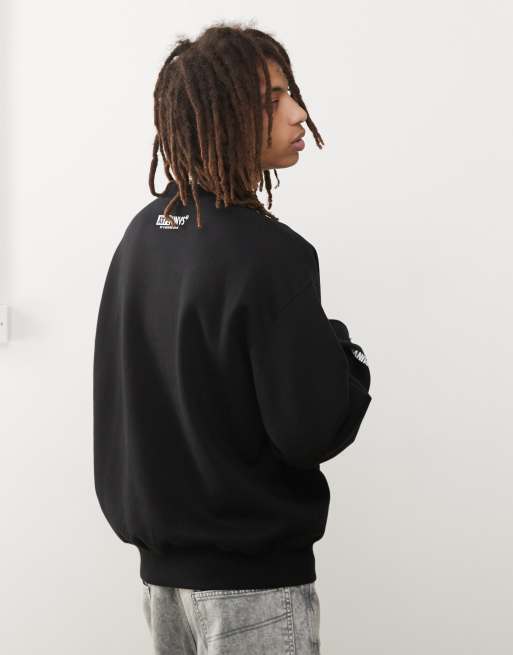 Aape By A Bathing Ape embossed logo sweatshirt in black