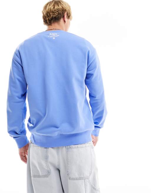AAPE By A Bathing Ape - Felpa blu con stampa mimetica, 4 di 4