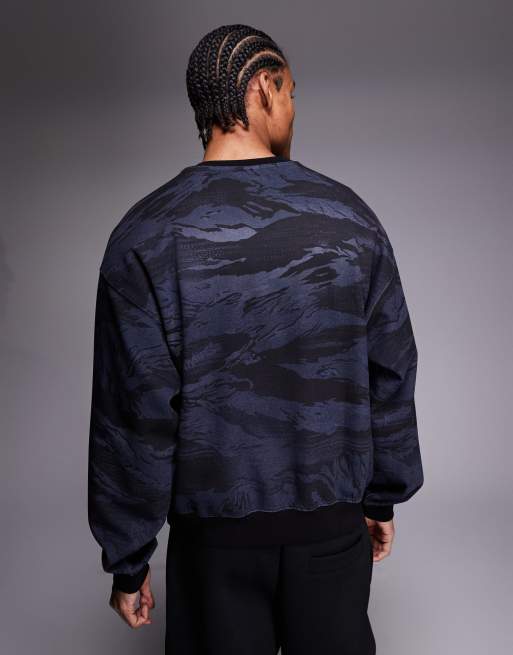 Aape by A Bathing Ape - Felpa nera mimetica con adesivi, 3 di 5