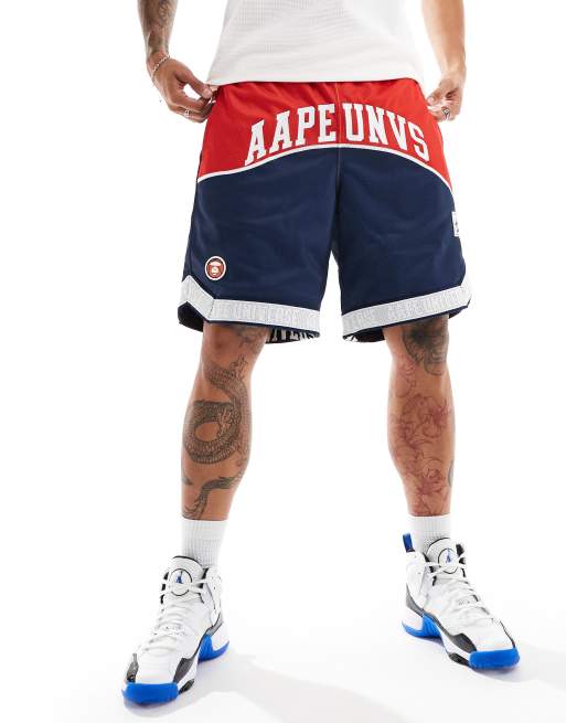 AAPE By A Bathing Ape® – Flerfärgade, vändbara shorts