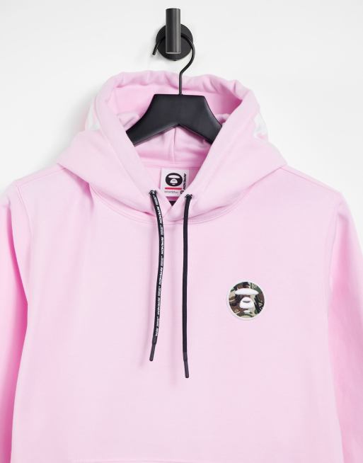 Bathing ape hot sale hoodie pink