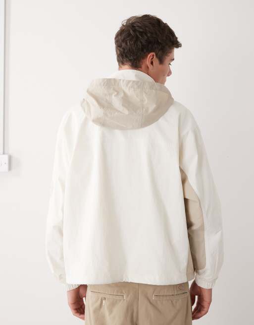 Aape by A Bathing Ape - Giacca a vento squadrata bianco sporco e beige, 3 di 5