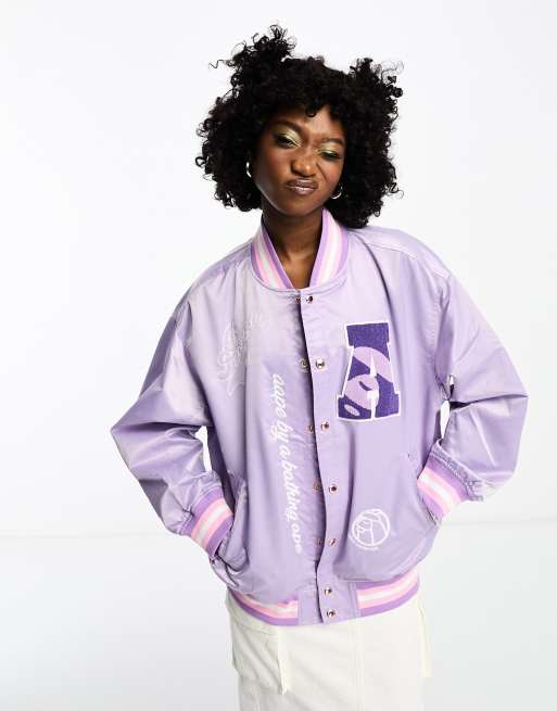 AAPE By A Bathing Ape - Giacca college viola