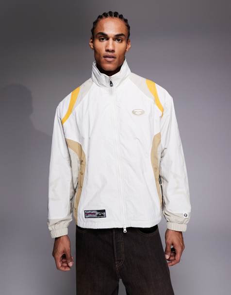 Aape by A Bathing Ape - Giacca leggera stile motocross bianco sporco - view 1