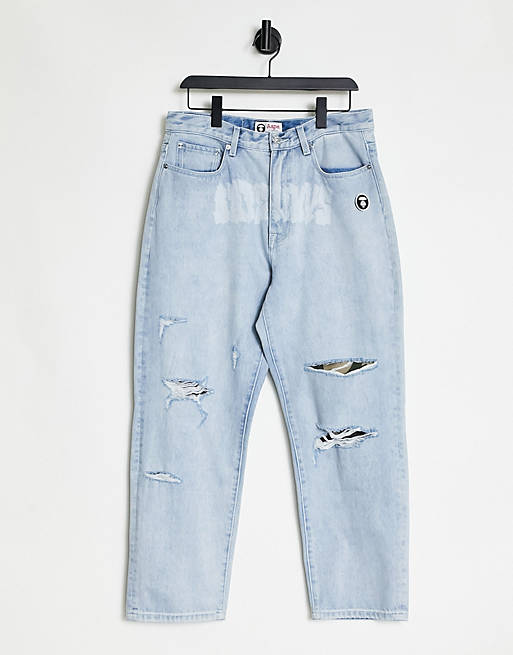 AAPE By A Bathing Ape hollywood jeans in blue